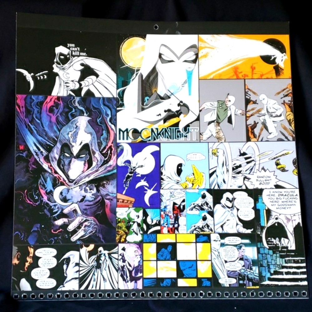 Marvel Moon Knight Comic Wall Art Print Collage Poster
